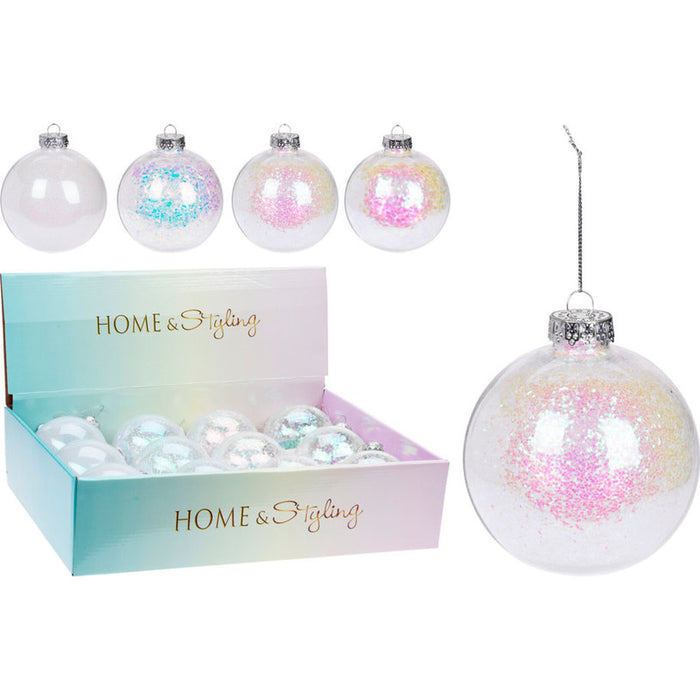 КОЛЕДНА ТОПКА 10CM БРОКАТ HOME & STYLING CAA114660