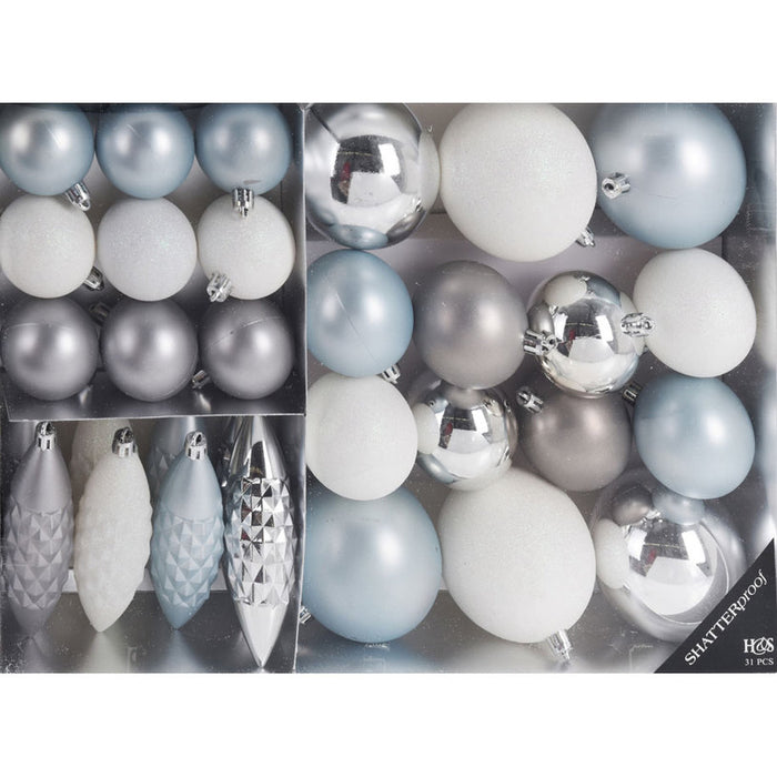 КОМПЛЕКТ КОЛЕДНА ДЕКОРАЦИЯ И ТОПКИ 31БР HOME & STYLING CAN220010