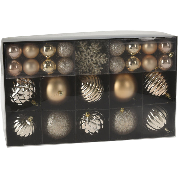 КОМПЛЕКТ КОЛЕДНА ДЕКОРАЦИЯ И ТОПКИ 50БР HOME & STYLING ACS100900