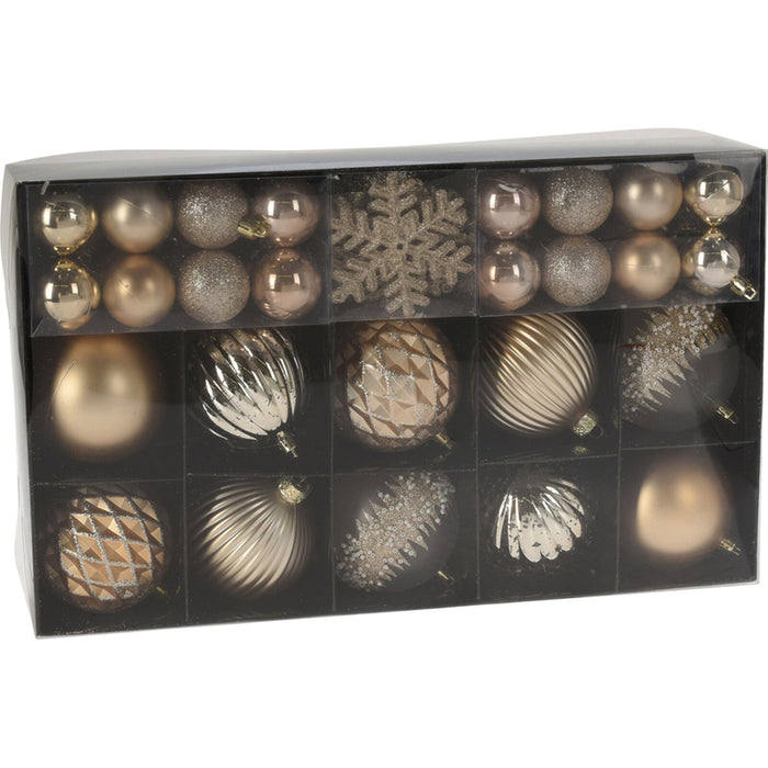 КОМПЛЕКТ КОЛЕДНА ДЕКОРАЦИЯ И ТОПКИ 50БР HOME & STYLING ACS100940