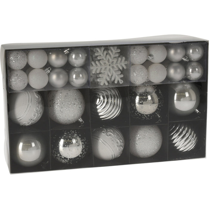 КОМПЛЕКТ КОЛЕДНА ДЕКОРАЦИЯ И ТОПКИ 50БР HOME & STYLING ACS100950