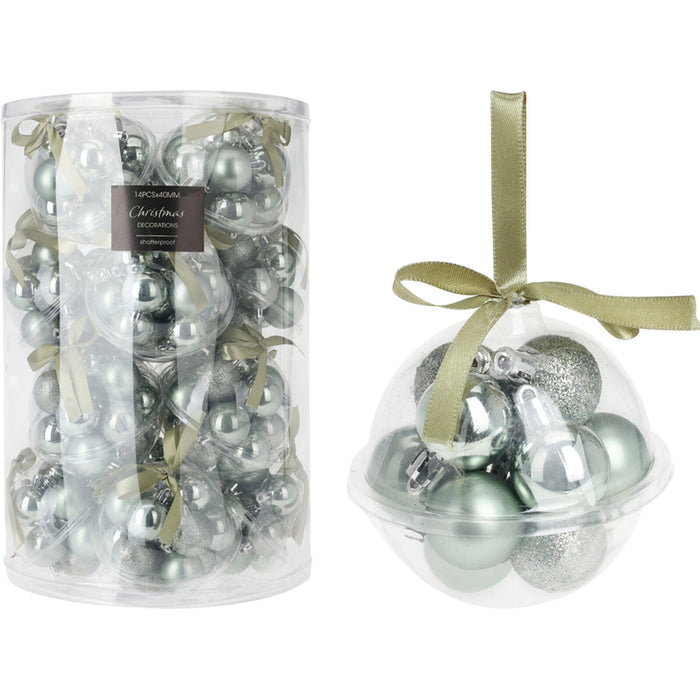 КОМПЛЕКТ КОЛЕДНИ ТОПКИ 14БР 4CM HOME & STYLING CAN216100