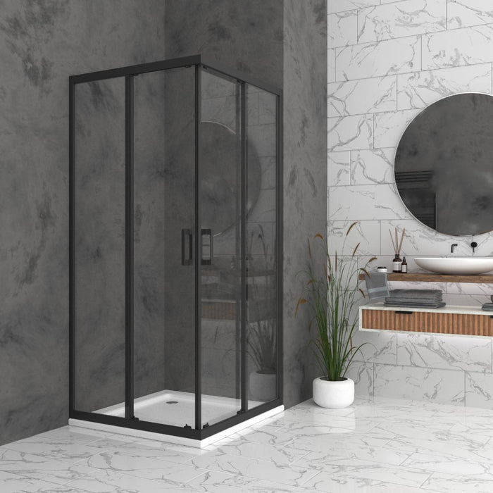 ДУШ КАБИНА СИЕНА 80X80X190 ЧЕРЕН