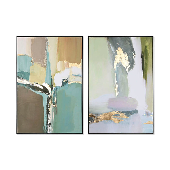 Картина Home ESPRIT Абстрактен Град 83 x 4,5 x 123 cm (2 броя)