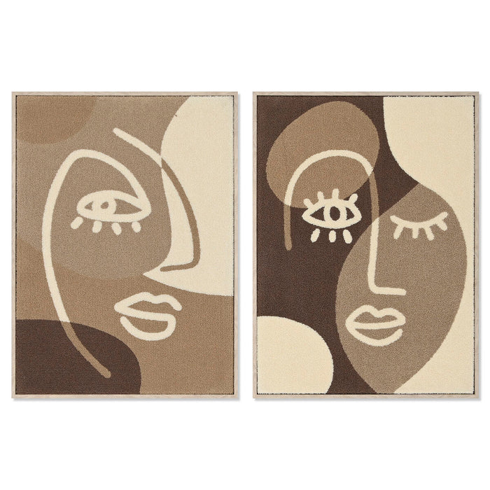 Картина Home ESPRIT Абстрактен 53 x 4,3 x 73 cm (2 броя)