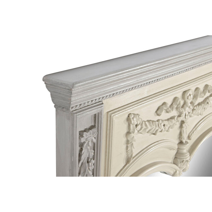 Стенно огледало Home ESPRIT Светло сив Дърво манго 96,5 x 8,5 x 142 cm