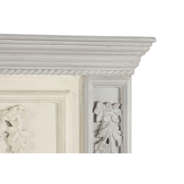 Стенно огледало Home ESPRIT Светло сив Дърво манго 96,5 x 8,5 x 142 cm