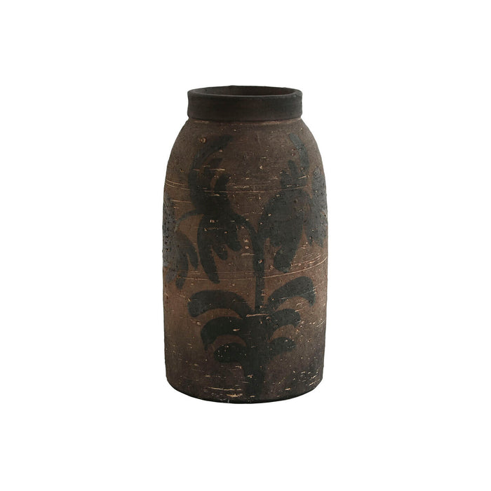 Ваза Home ESPRIT Кафяв теракота Ориенталски 19,5 x 19,5 x 35,5 cm