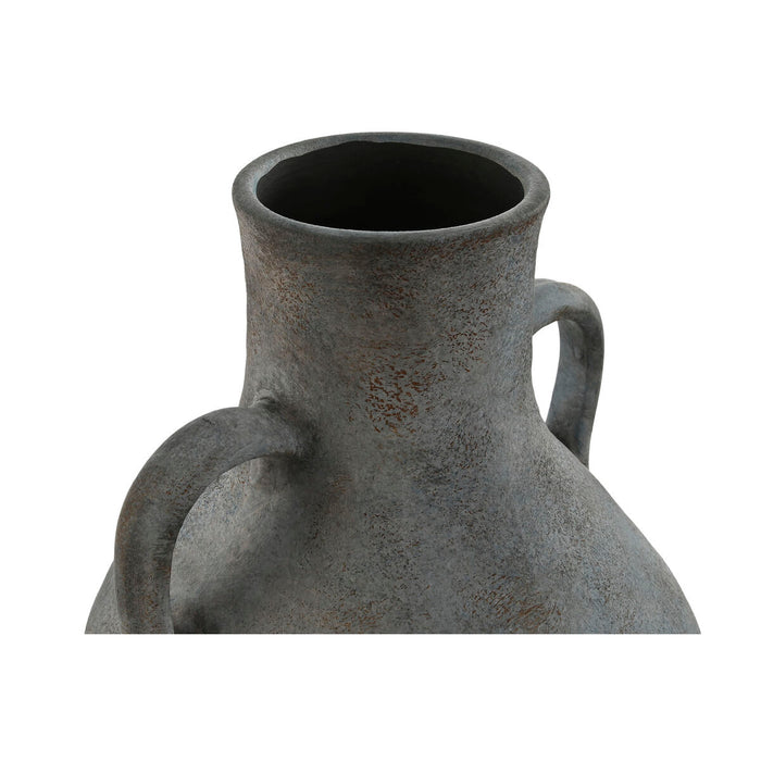 Ваза Home ESPRIT Син Сив теракота Ориенталски 25 x 25 x 44 cm