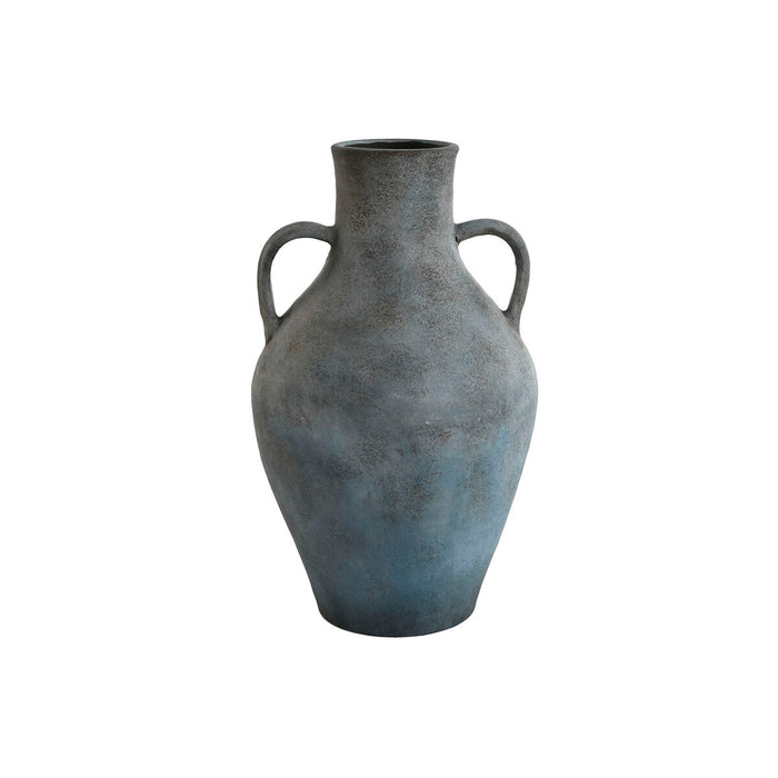 Ваза Home ESPRIT Син Сив теракота Ориенталски 25 x 25 x 44 cm