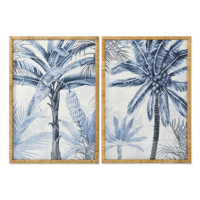 Картина Home ESPRIT Палми Средиземноморско 70 x 3 x 100 cm (2 броя)