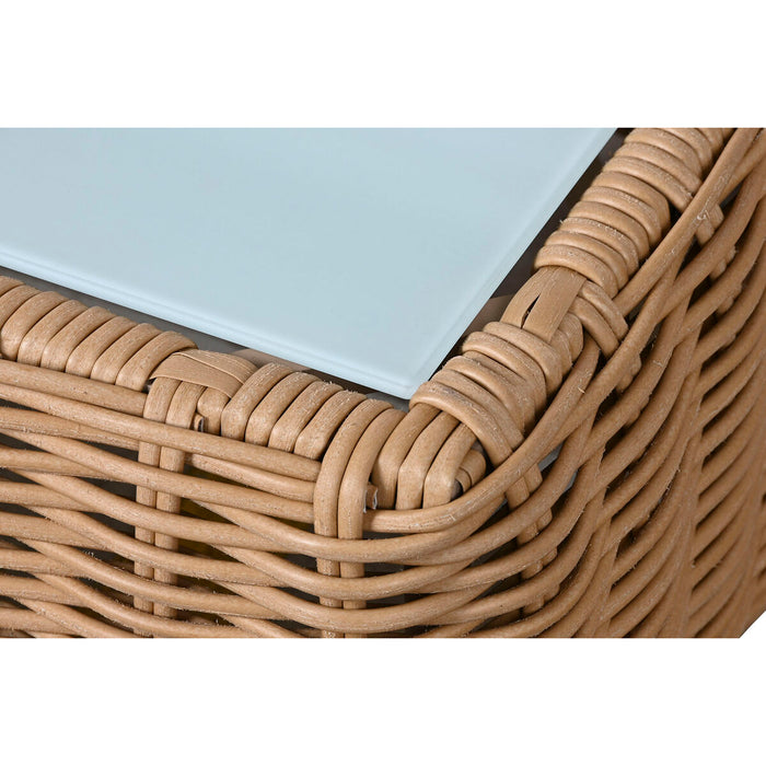 Градински мебели Home ESPRIT Бял Кафяв Бежов Светло кафяв 248 x 85 x 80 cm 222 x 85 x 80 cm (4 Части)