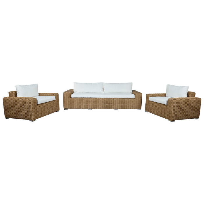 Градински мебели Home ESPRIT Бял Кафяв Бежов Светло кафяв 248 x 85 x 80 cm 222 x 85 x 80 cm (4 Части)