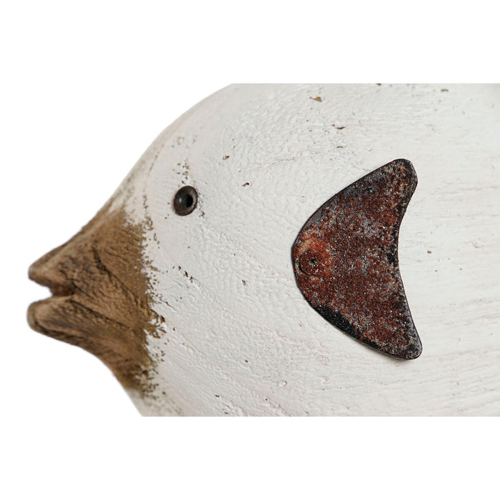 Декоративна фигурка Home ESPRIT Бял Естествен Риба 17 x 8 x 27,3 cm