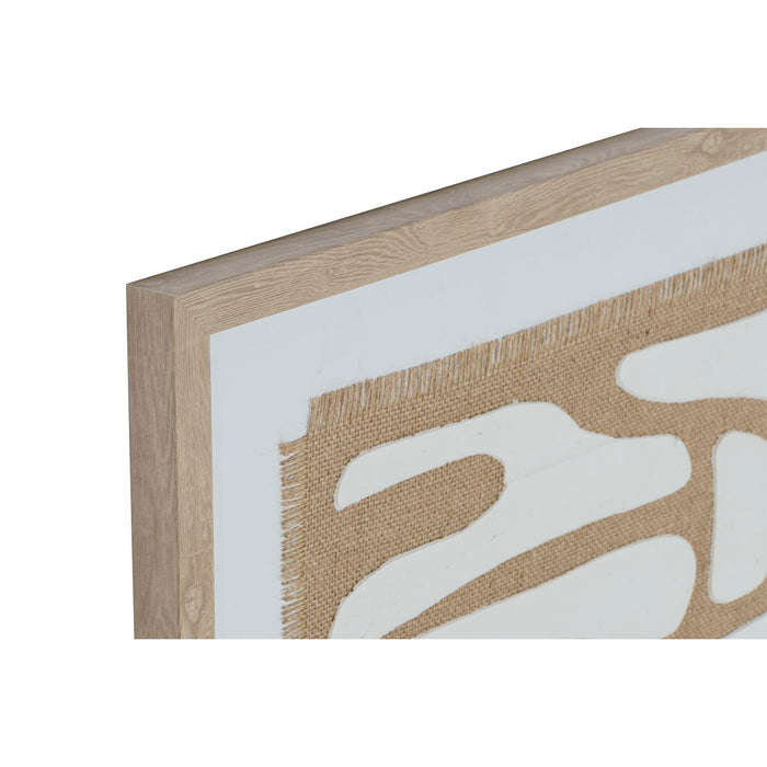 Картина Home ESPRIT Бял Бежов Абстрактен Скандинавски 52,7 x 2,5 x 72,5 cm (2 броя)