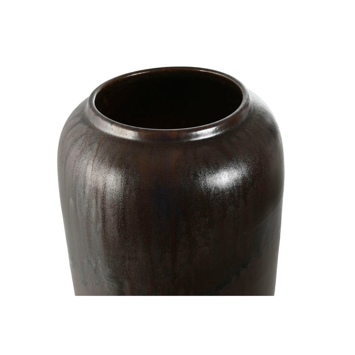 Ваза Home ESPRIT Тъмно сив Керамика 20 x 20 x 50 cm