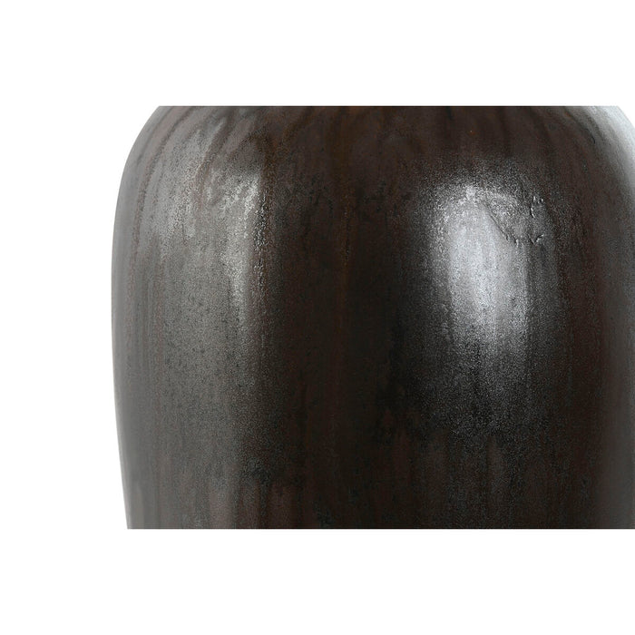 Ваза Home ESPRIT Тъмно сив Керамика 16 x 16 x 31 cm