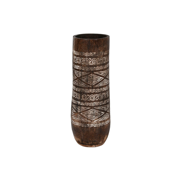 Саксия Home ESPRIT Бял Кафяв Дървен 20 x 20 x 90 cm 29 x 29 x 90 cm