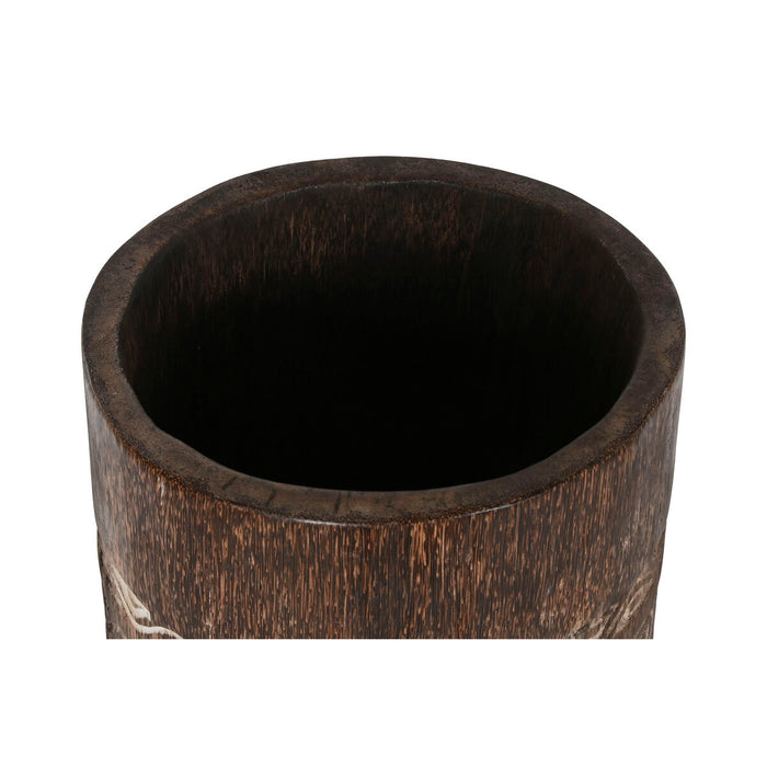 Саксия Home ESPRIT Бял Кафяв Дървен 20 x 20 x 90 cm 29 x 29 x 90 cm