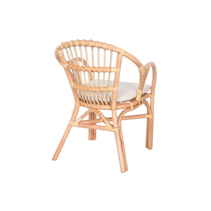Комплект от маса с 2 стола Home ESPRIT Бял Естествен 50 x 50 x 50 cm