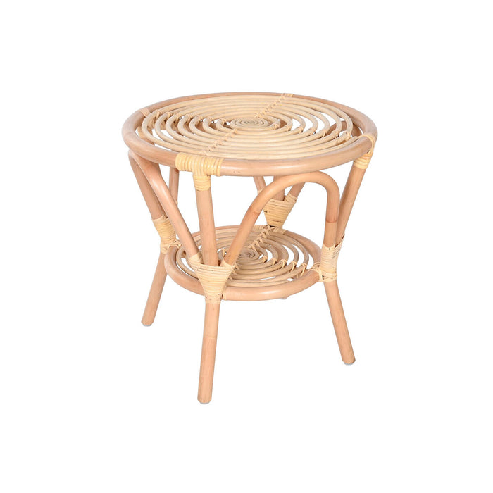 Комплект от маса с 2 стола Home ESPRIT Бял Естествен 50 x 50 x 50 cm