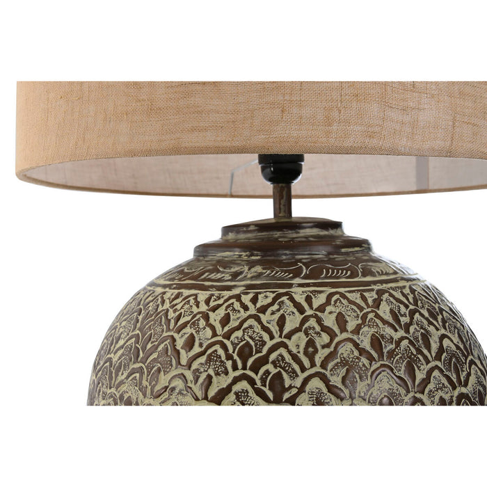 Настолна лампа Home ESPRIT Бежов Мед Алуминий 50 W 220 V 42 x 42 x 62 cm