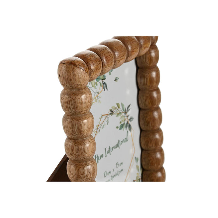 Рамка за снимки Home ESPRIT Кафяв Кристал Дърво манго Естествен Топки Град