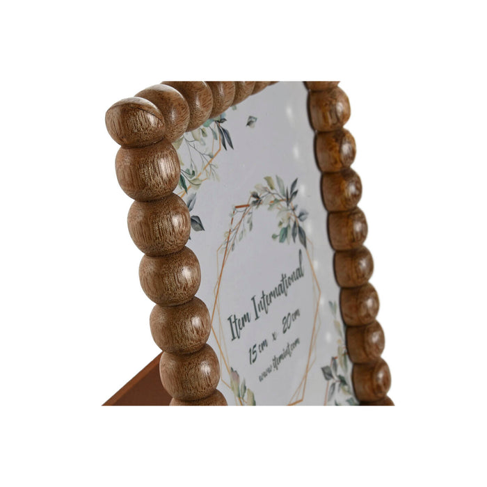 Рамка за снимки Home ESPRIT Кафяв Кристал Дърво манго Топки Град