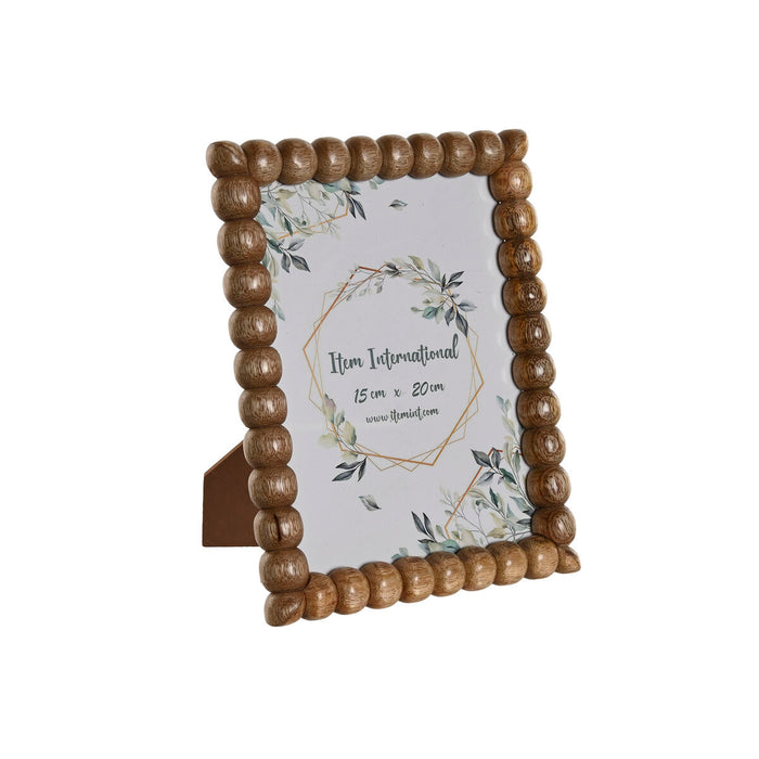 Рамка за снимки Home ESPRIT Кафяв Кристал Дърво манго Топки Град