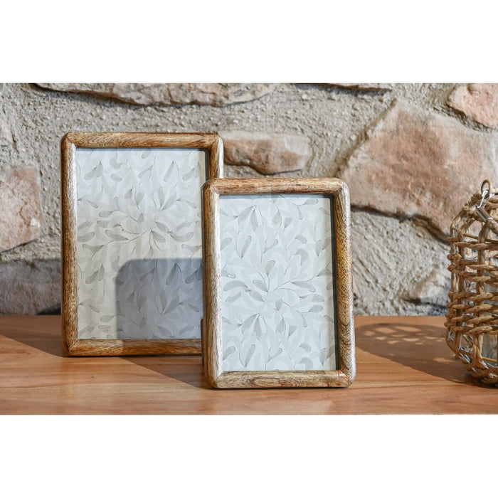 Рамка за снимки Home ESPRIT Кафяв Кристал Дърво манго Естествен