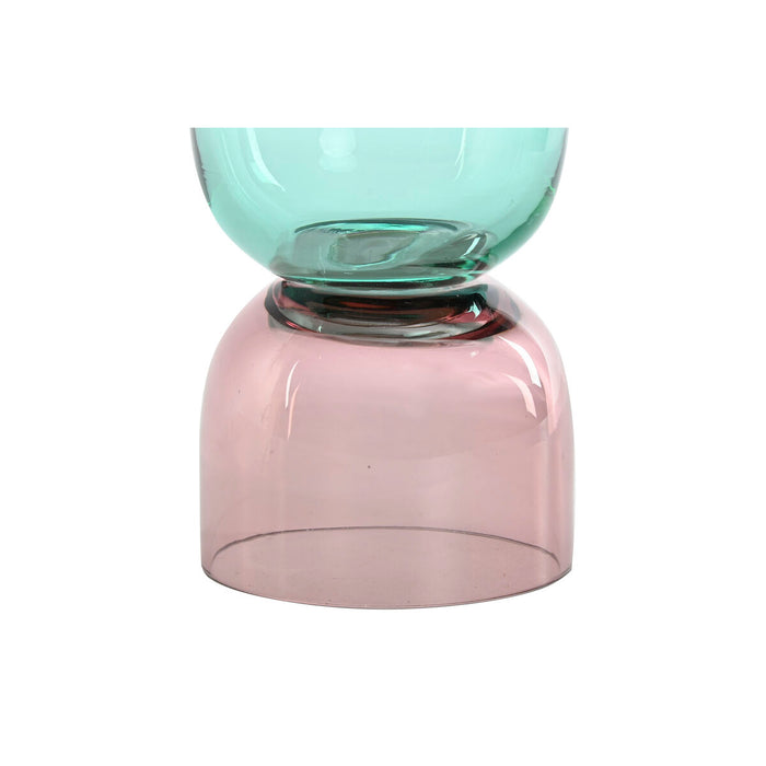 Ваза Home ESPRIT Двуцветен Кристал 10 x 10 x 21 cm