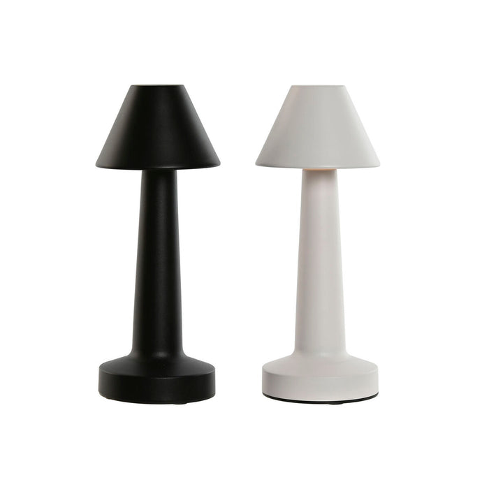Настолна лампа Home ESPRIT Бял Черен 9 x 9 x 24 cm (2 броя)