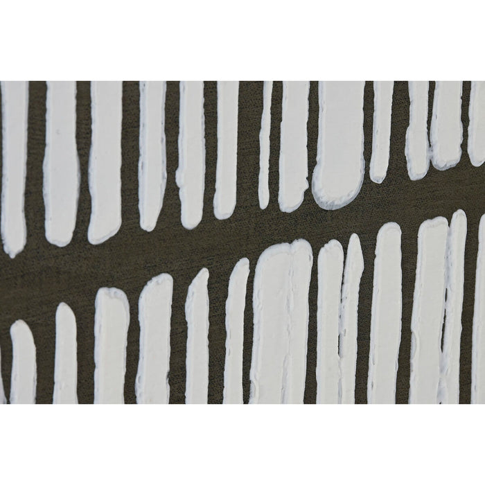 Картина Home ESPRIT Бял Зелен Бежов Тъмно сив полистирен Пластно Райета Град (2 броя)