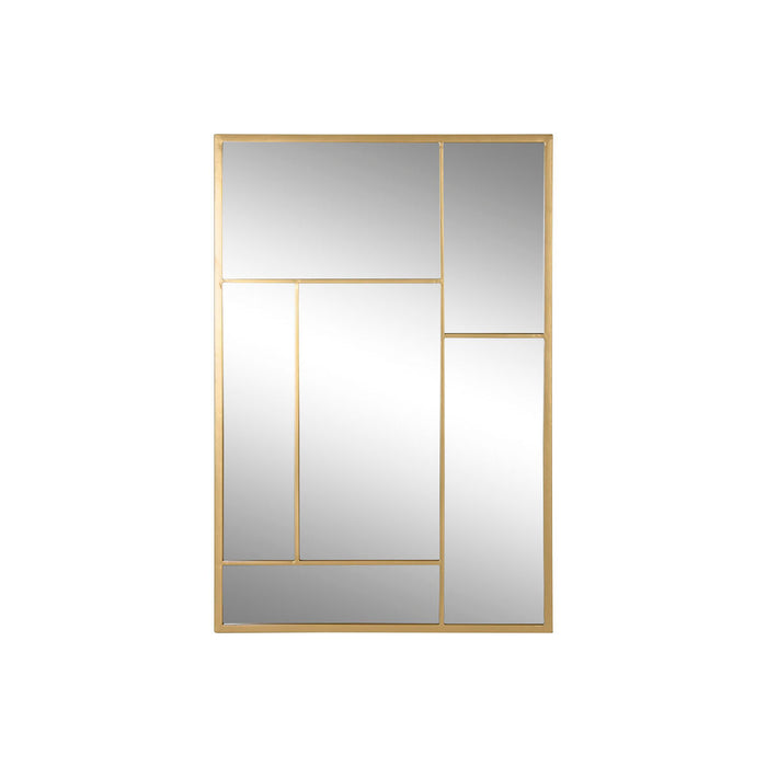 Стенно огледало Home ESPRIT Златен 60 x 2 x 90 cm