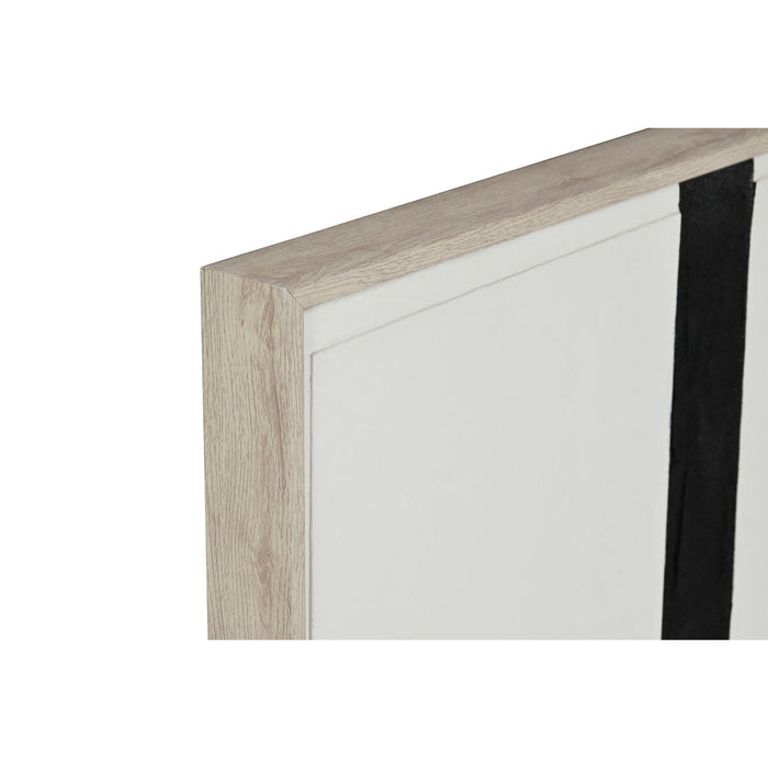 Картина Home ESPRIT Бял Черен Абстрактен Модерен 82 x 3,8 x 102 cm (2 броя)