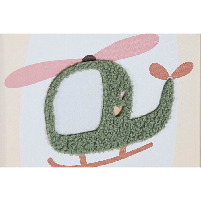 Картина Home ESPRIT Жълт Син Пластно 30 x 1,8 x 40 cm (4 броя)