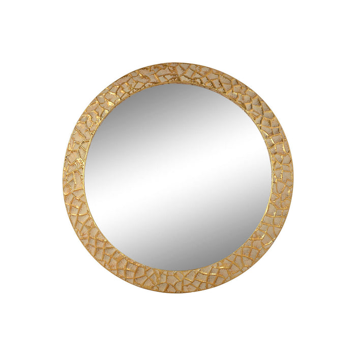 Стенно огледало Home ESPRIT Златен Модерен 78,5 x 5,5 x 78,5 cm