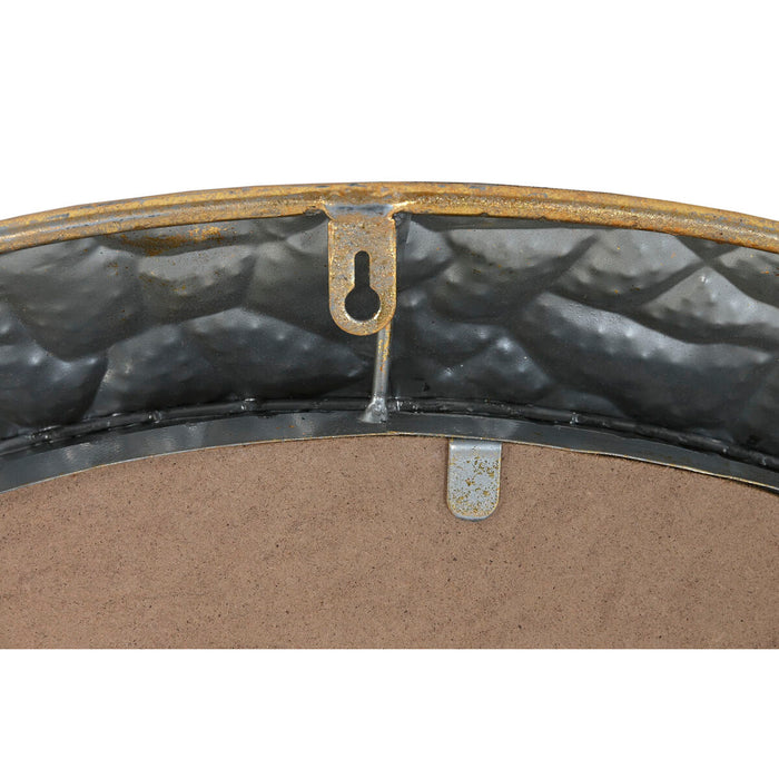 Стенно огледало Home ESPRIT Златен Модерен 78,5 x 5,5 x 78,5 cm