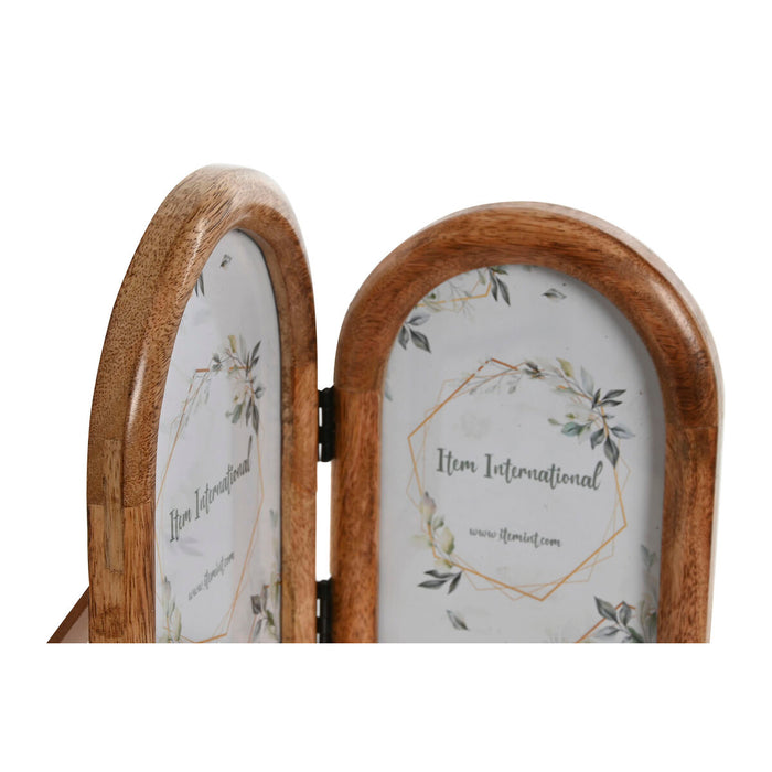 Рамка за снимки Home ESPRIT Естествен Кристал Дърво манго Тропически (2 броя)