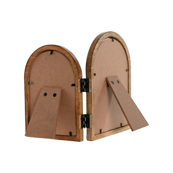 Рамка за снимки Home ESPRIT Естествен Кристал Дърво манго Тропически (2 броя)