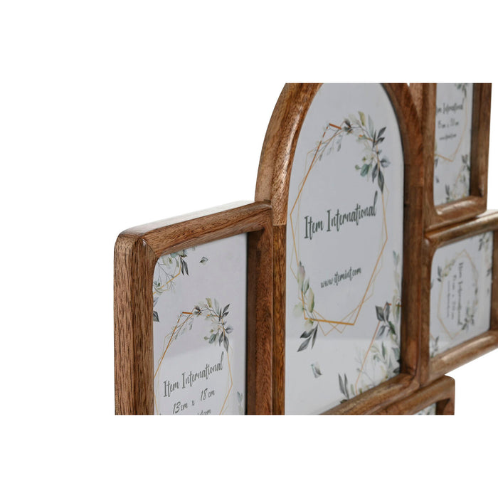 Рамка за снимки Home ESPRIT Естествен Кристал Дърво манго Тропически