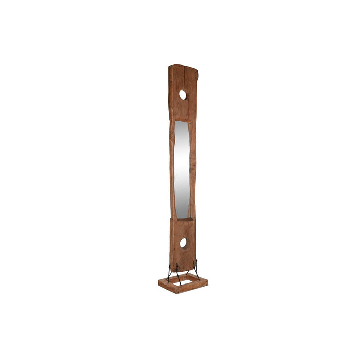 Постоянно огледало Home ESPRIT Естествен Кристал Тик 45 X 45 X 285 CM