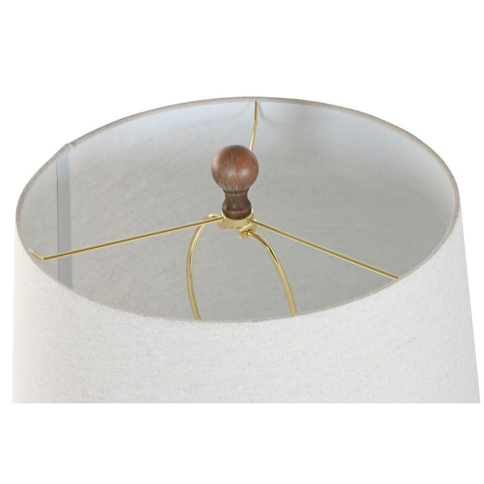 Лампион Home ESPRIT Кафяв Сметана 50 W 220 V 38 x 38 x 150 cm (3 Части)