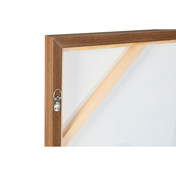 Картина Home ESPRIT Черен Бежов Цвете Град 75 x 4 x 100 cm (2 броя)