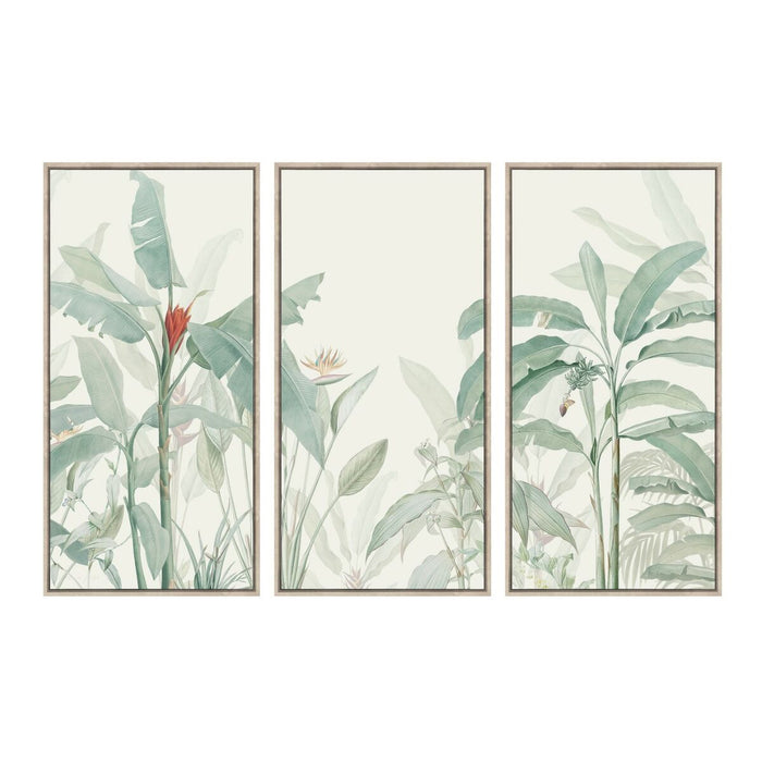 Картина Home ESPRIT Зелен Бежов Тропически 180 x 4 x 120 cm (3 Части)