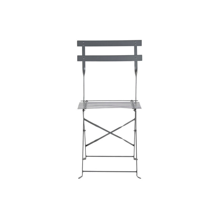 Комплект от маса с 2 стола Home ESPRIT Сив 60 x 60 x 71 cm