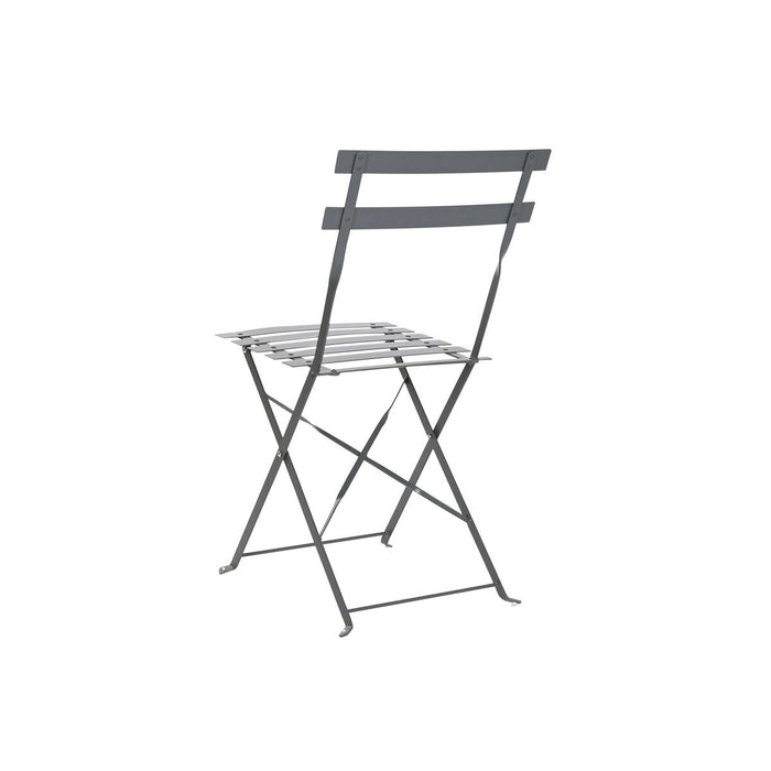 Комплект от маса с 2 стола Home ESPRIT Сив 60 x 60 x 71 cm