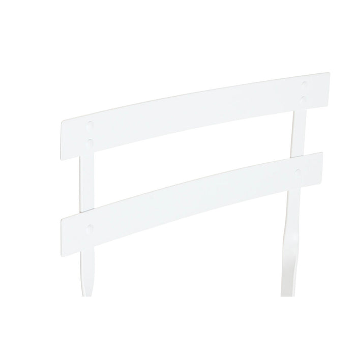 Комплект от маса с 2 стола Home ESPRIT Бял 60 x 60 x 71 cm
