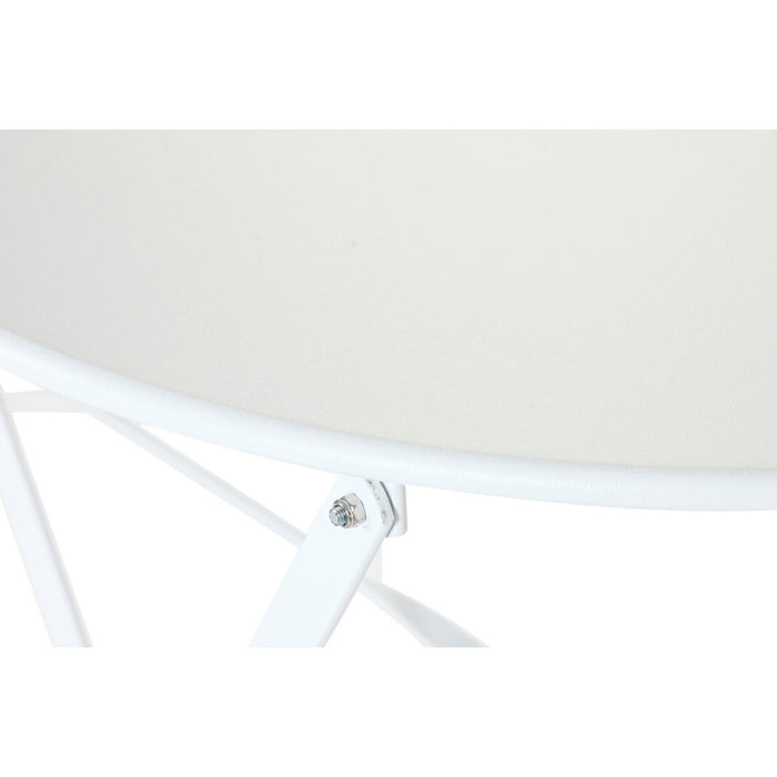 Комплект от маса с 2 стола Home ESPRIT Бял 60 x 60 x 71 cm