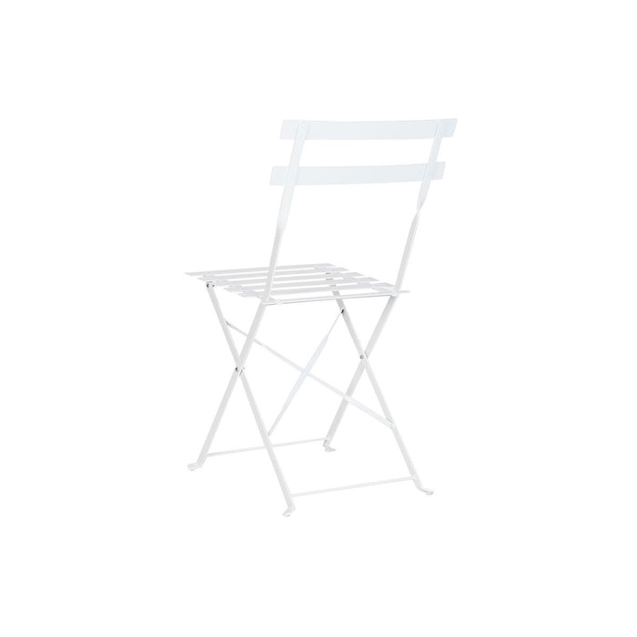 Комплект от маса с 2 стола Home ESPRIT Бял 60 x 60 x 71 cm